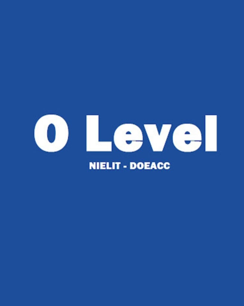 O LEVEL COURSE IN JHOTWARA